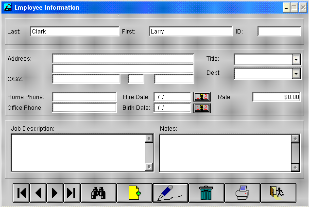 Employee Information Form