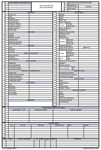 Electric Motor Datasheet